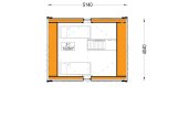 Blockbohlenhaus SARA RV (Isoliert, KfW55), 20 m² specification 2