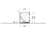 Gartensauna OKO (34 mm + Holzverschalung), 2.3x2.3 m, 4.1 m² specification 6