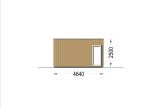 Modernes Ferienhaus aus Holz PREMIUM S (34 mm + Holzverschalung), 10.5x4.5 m, 47 m² specification 3