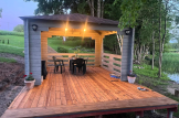 Gartenpavillon FLORA (44 mm), 4x4 m, 16 m² customer 1