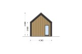 Schlüsselfertiges Holzhaus zum Wohnen, ADALINE RV (Isoliert, KfW 55), 42 m² specification 3