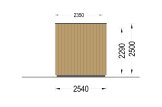 Gartenbüro PREMIUM S (Extra Isoliert, 34 mm + Holzverschalung), 4.1x2.4 m, 10 m² specification 3