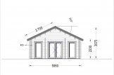 Blockbohlenhaus GRETA (44+44 mm) 54 m² specification 2