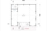 Blockbohlenhaus MILA (44 mm), 56 m² specification 1