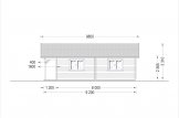 Blockbohlenhaus mit Terrasse RIVIERA (120 mm), 100 m² + 20 m² specification 3