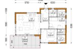 Fertighaus aus Holz MALLY PV (Isoliert, KfW55), 70 m² specification 1