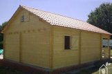 Isoliertes Blockbohlenhaus ANGERS 36 m² mit 14 m² Schlafboden customer 2