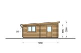 Doppelgarage aus Holz mit Flachdach MODERN (44 mm), 6x6 m, 36 m² specification 3