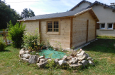 Holzgarage (44 mm) 6x6 m, 36 m² customer 2
