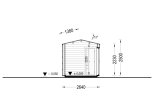 Gartensauna SERENE (34 mm + Holzverschalung), 4.5x2.5 m, 5 m² specification 6