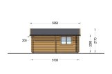 Holzgarage CLASSIC 75 (44 mm), 6x5.7m, 34 m² / 75 m³ specification 5