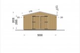 Holzgarage LORA (Elementbauweise), 5x6 m , 30 m² specification 2