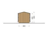Gartensauna SERENE (34 mm + Holzverschalung), 4.5x2.5 m, 5 m² specification 3