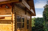 Blockbohlenhaus mit Schlafboden AVIGNON S (Extra Isoliert, 44+44 mm), 20 m² + 16 m² customer 1