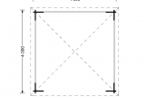 Gartenpavillon (44 mm) 4x4 m, 16 m² specification 1