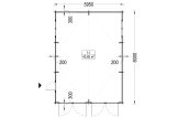Doppelgarage aus Holz CLASSIC DUO (44 mm), 6x8 m, 48 m² specification 1