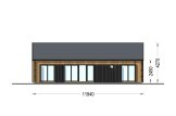 Blockbohlenhaus ADALINE (Isoliert, 34 mm + Holzverschalung), 50 m² specification 2