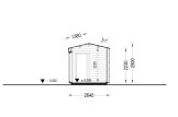 Gartensauna SERENE (34 mm + Holzverschalung), 5.3x2.5 m, 5 m² specification 6