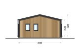 Blockbohlenhaus ANGELA (Isoliert, 44 mm + Holzverschalung), 43 m² specification 3