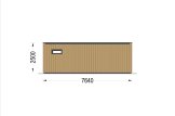 Holzhaus PREMIUM S (34 mm + Holzverschalung), 7.5x4 m, 30 m² specification 4