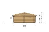Holzgarage CLASSIC (44 mm) 6x6 m, 36 m² specification 4