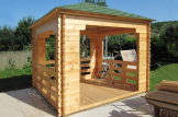 Gartenpavillon FLORA (44 mm), 3x3 m, 9 m² customer 3
