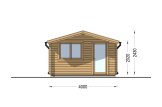 Gartenhaus aus Holz DREUX (44 mm), 4x4 m, 16 m² specification 2