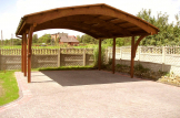 Carport aus Holz für 2 Autos BETSY DUO, 6.1x6 m customer 1