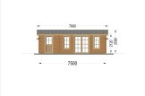 Gartenhaus aus Holz LEA S (34 mm), 30.50 m² specification 2
