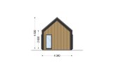 Kleines Holzhaus zum Wohnen ADALINE RV (Isoliert, KfW55), 42 m² specification 5