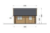 Holzgarage MISSISSIPPI (44 mm), 5x6 m, 30 m² specification 5