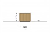 Holzgarage mit Flachdach SILVIA F (34 mm + Holzverschalung), 3.2x5.2 m, 16.6 m² specification 4