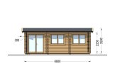 Gartenhaus aus Holz ELEONORA (44 mm), 6.6x3 m, 20 m² specification 2