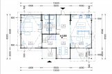 Blockbohlenhaus HOLLAND PLUS (66 mm), 120 m² + 13 m² Terrasse specification 1