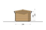 Holzgarage CLASSIC (34 mm), 3.2x5.2, 16 m² specification 4