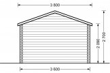 Holzgarage (44 mm) 3.6 x 5.4, 20 m² specification 4