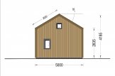 Kleines Holzhaus SARA (Isoliert, 34 mm + Holzverschalung), 20 m² specification 5