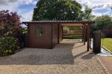 Carport aus Holz 3x6 m mit Schuppen (44 mm), 2x6 m customer 1