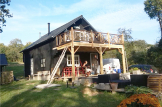Blockbohlenhaus LANGON (66 mm) 108 m² mit extra Schneelast customer 1
