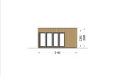 Modern Gartenhaus PREMIUM (Isoliert, 34 mm + Holzverschalung), 6x5 m, 30 m² specification 3