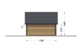 Blockbohlenhaus KARINA (34 mm + Holzverschalung), 46 m² specification 4