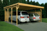 Doppelcarport aus Holz MODERN, 6x6 m customer 1