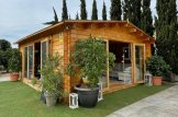Gartenhaus aus Holz MIA (44+44 mm), 5.5x5.5 m, 30 m² customer 1