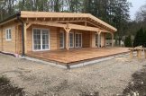 Holzhaus RIVIERA (44+44 mm), 100 m² + 20 m² Terrasse customer 2