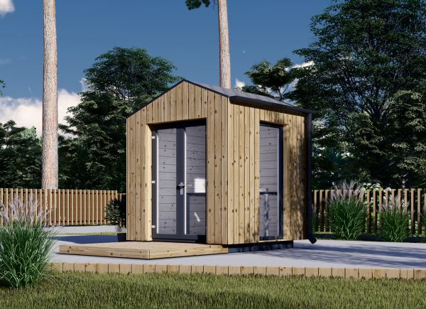 Gartenbüro TONIA (34 mm + Holzverschalung), 2x2 m, 4 m² avp.ui.product_images.thumbnail 1