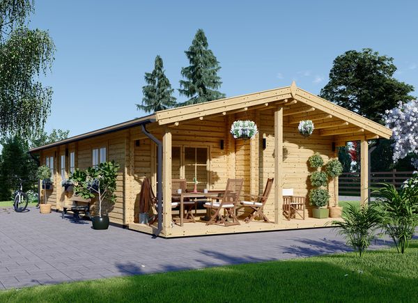 Mobilheim aus Holz LINCOLN M (Isoliert, 44+44 mm), 6x12 m, 72 m² avp.ui.product_images.thumbnail 1