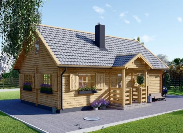 Blockbohlenhaus kaufen Blockhaus Bausatz zum besten Preis
