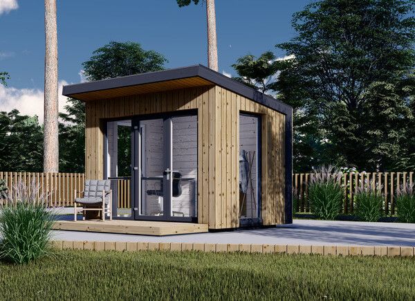 Gartenbüro EVELIN (34 mm + Holzverschalung), 3x2 m, 6 m² avp.ui.product_images.thumbnail 1