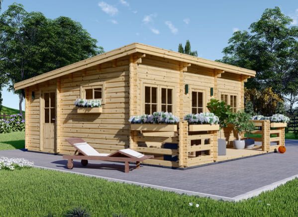 Winterfeste Gartenhäuser zum Wohnen Modelle und Preise