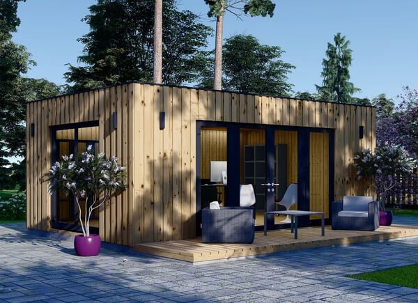 Gartenhaus als Büro PREMIUM (Isoliert, SIPS), 7x4 m, 28 m² avp.ui.product_images.thumbnail 1